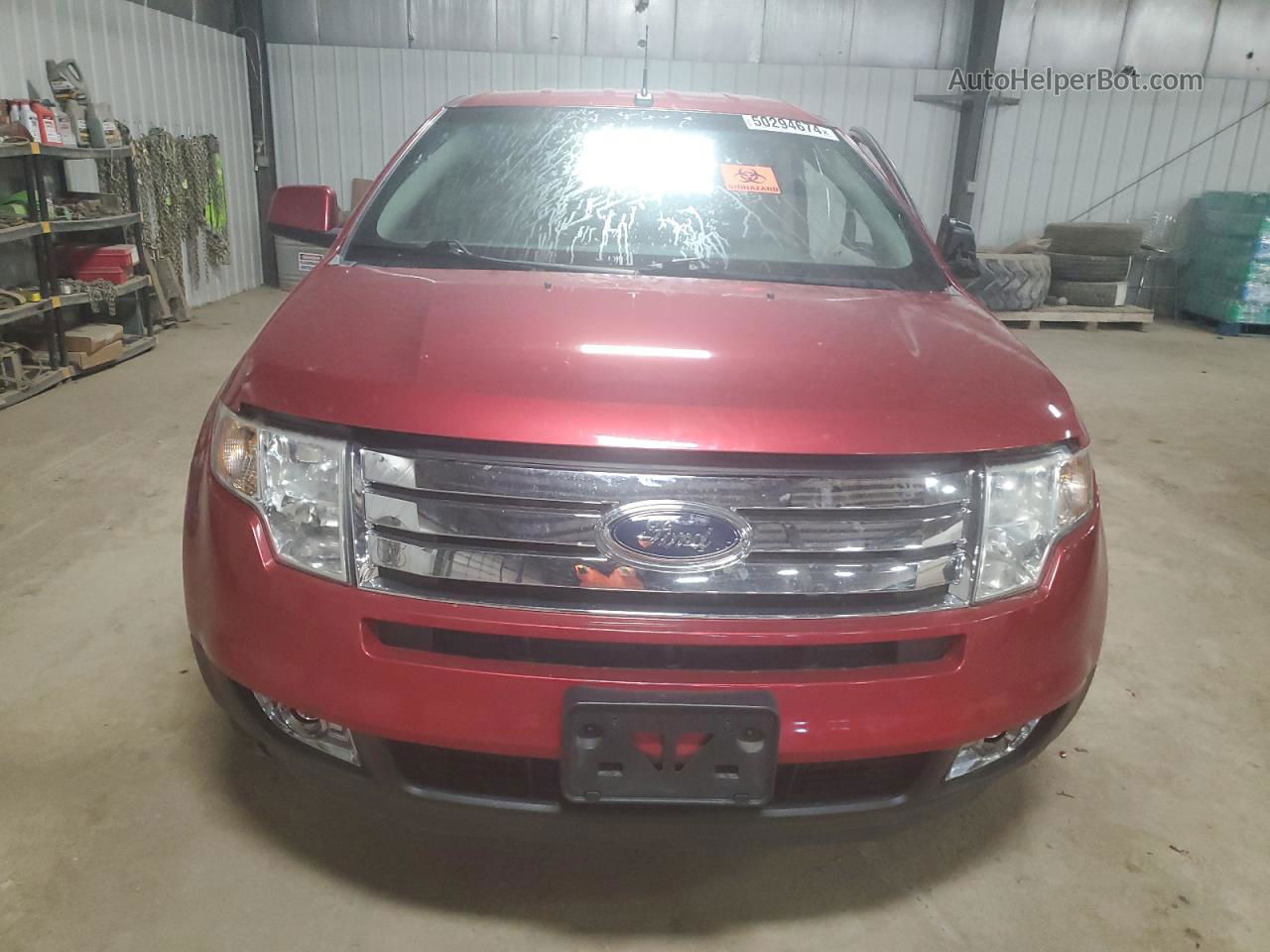 2010 Ford Edge Sel Maroon vin: 2FMDK4JC3ABB55911