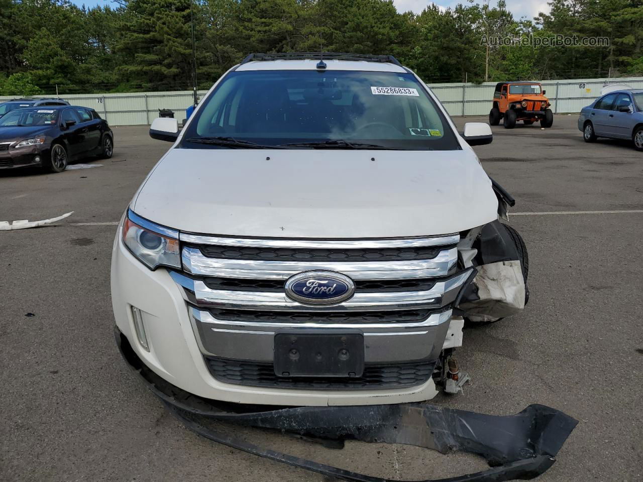 2014 Ford Edge Sel Белый vin: 2FMDK4JC3EBA32258