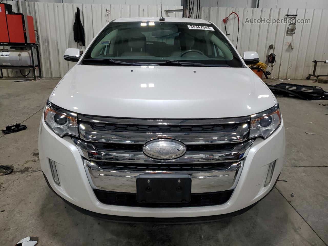 2014 Ford Edge Sel White vin: 2FMDK4JC3EBA53319