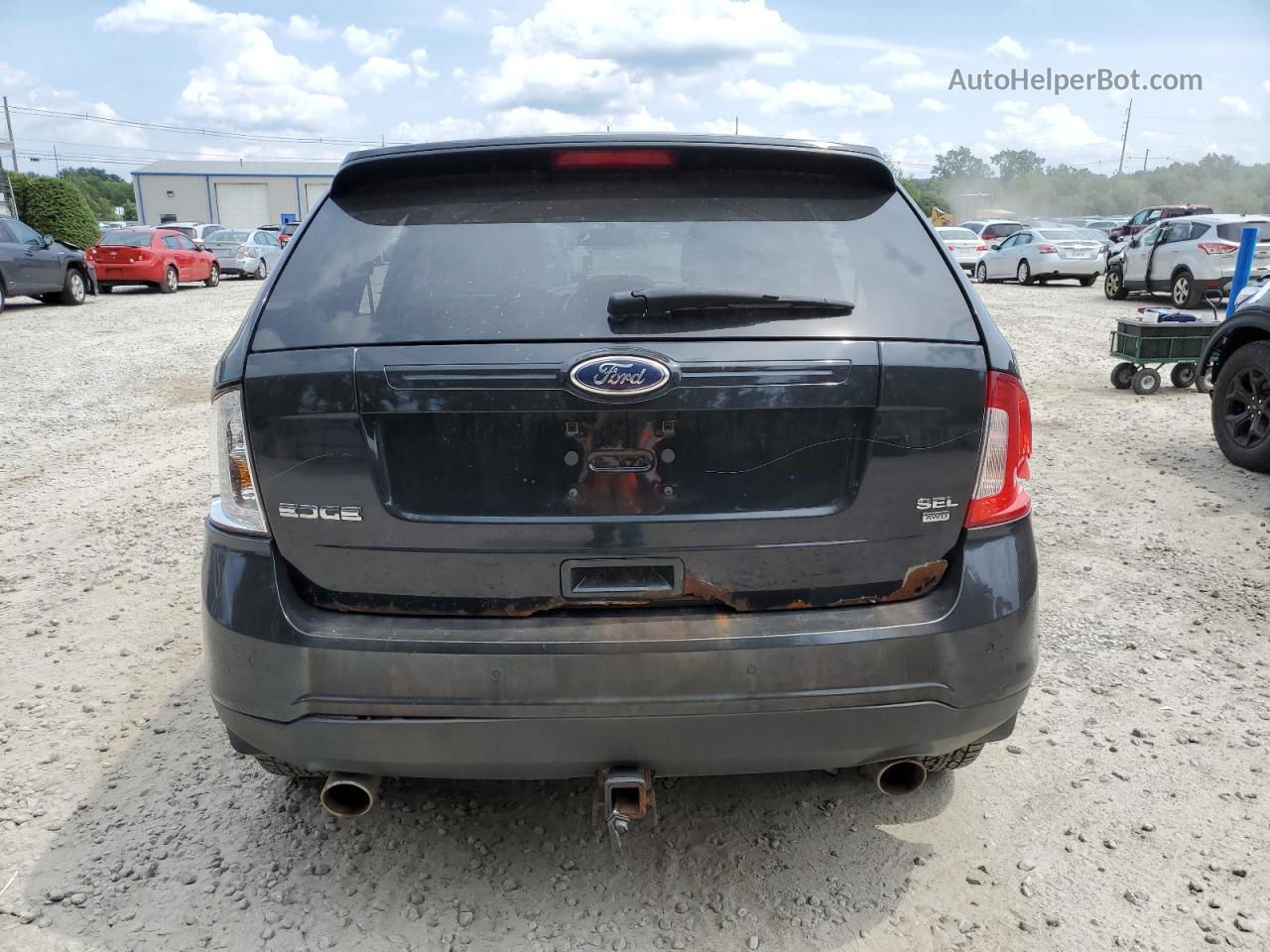 2014 Ford Edge Sel Черный vin: 2FMDK4JC3EBA77443