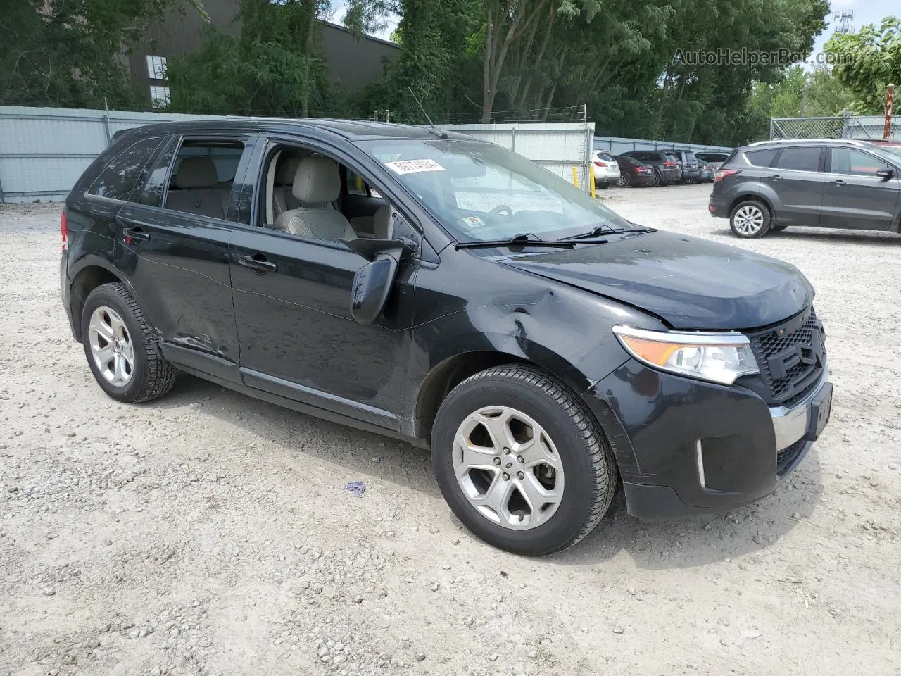 2014 Ford Edge Sel Черный vin: 2FMDK4JC3EBA77443