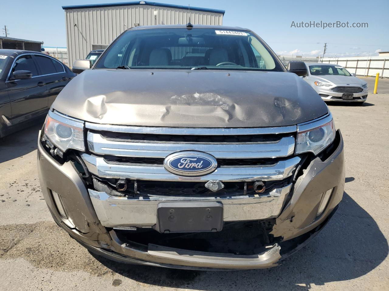 2014 Ford Edge Sel Желто-коричневый vin: 2FMDK4JC3EBA82061