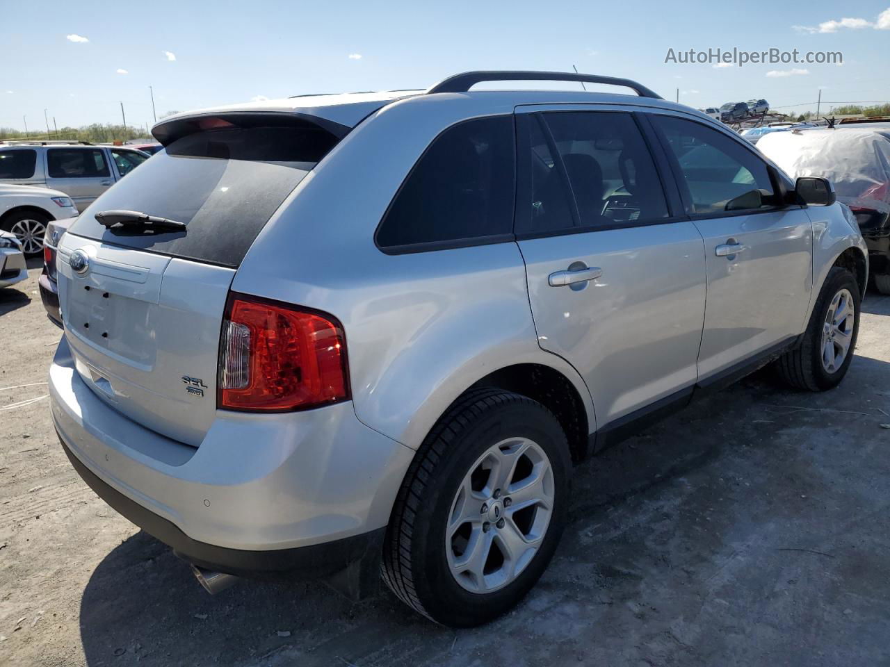 2014 Ford Edge Sel Серебряный vin: 2FMDK4JC3EBB16094