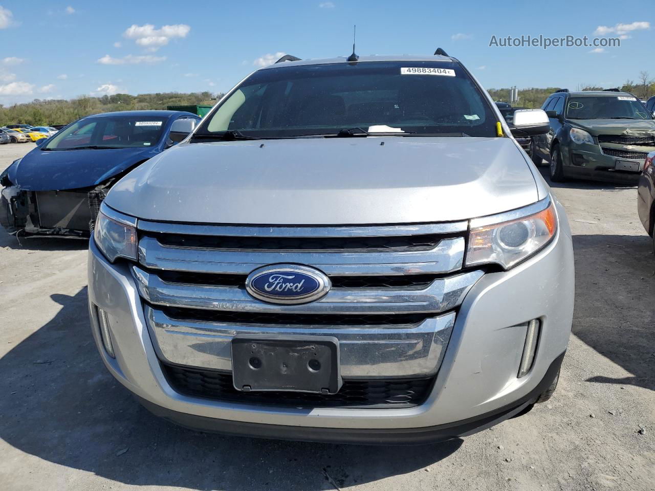 2014 Ford Edge Sel Silver vin: 2FMDK4JC3EBB16094