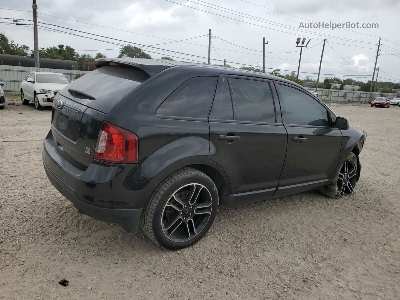 2014 Ford Edge Sel Black vin: 2FMDK4JC4EBA03156