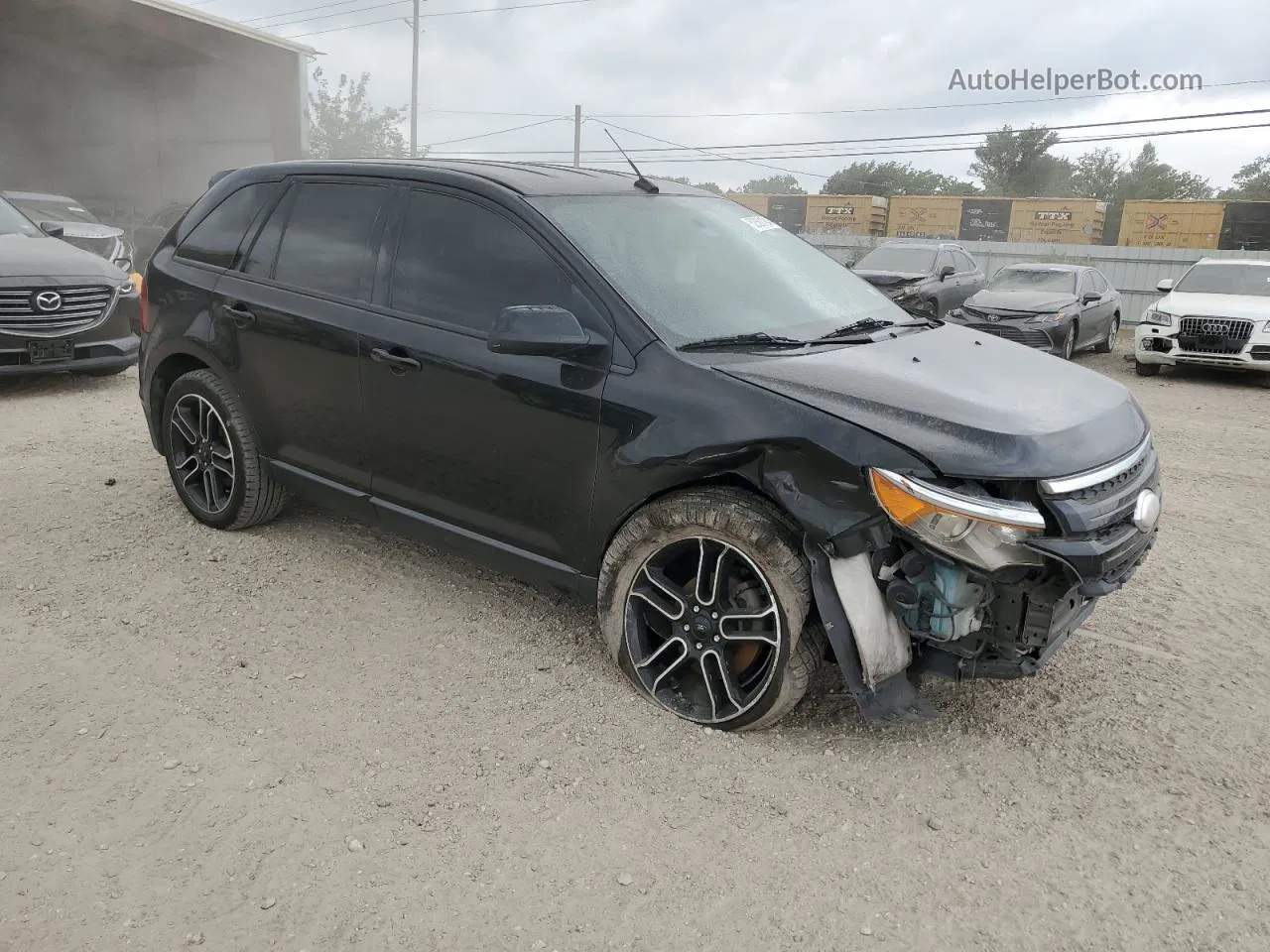 2014 Ford Edge Sel Black vin: 2FMDK4JC4EBA03156