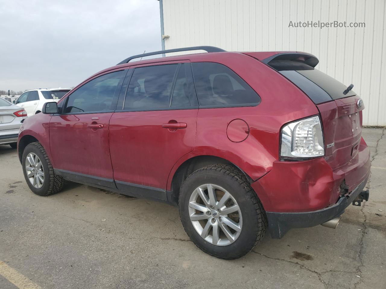 2014 Ford Edge Sel Red vin: 2FMDK4JC4EBA25075