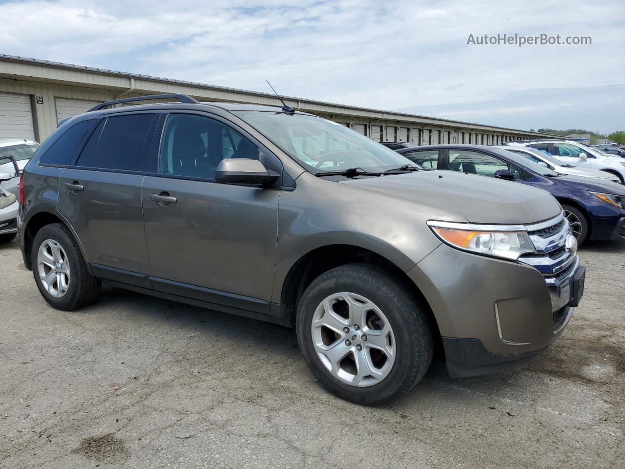 2014 Ford Edge Sel Silver vin: 2FMDK4JC4EBA28817