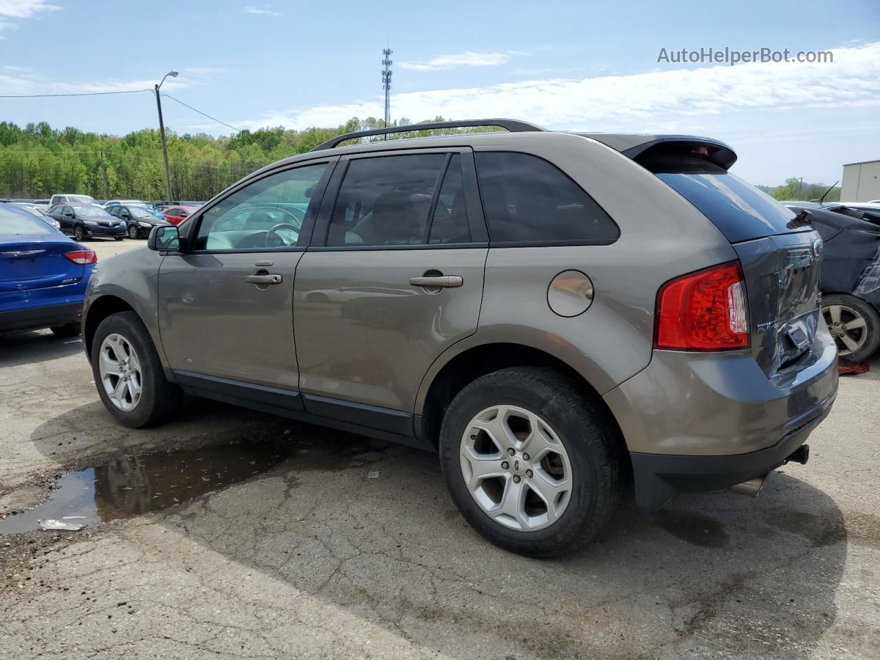 2014 Ford Edge Sel Silver vin: 2FMDK4JC4EBA28817