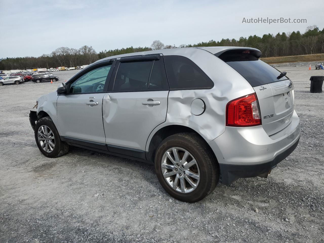 2014 Ford Edge Sel Silver vin: 2FMDK4JC4EBA89648