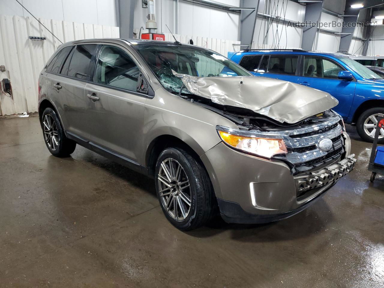 2014 Ford Edge Sel Gray vin: 2FMDK4JC4EBA92338