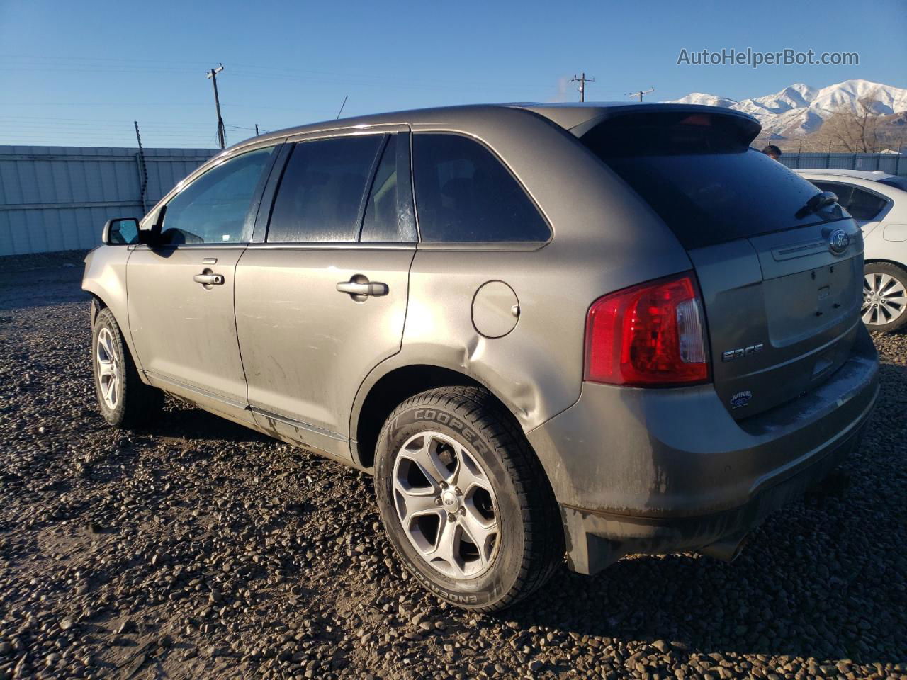 2014 Ford Edge Sel Gray vin: 2FMDK4JC4EBB13138