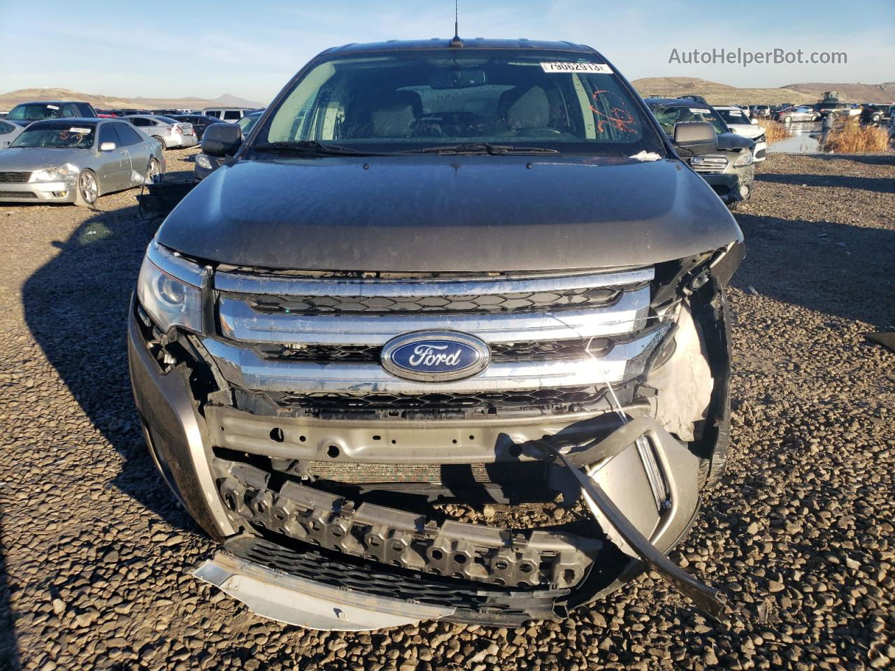 2014 Ford Edge Sel Серый vin: 2FMDK4JC4EBB13138