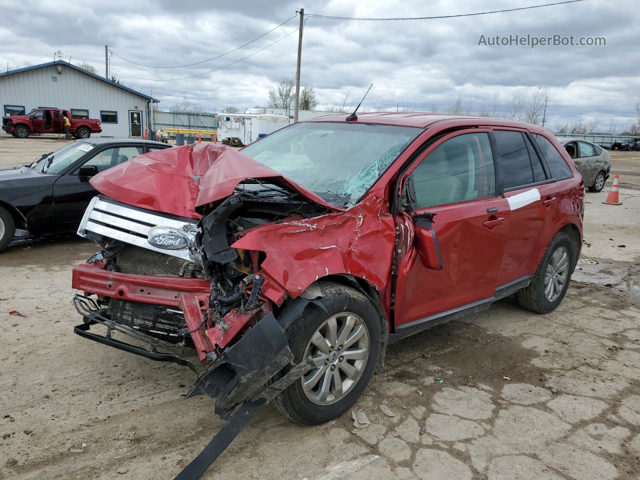 2010 Ford Edge Sel Red vin: 2FMDK4JC5ABA89118