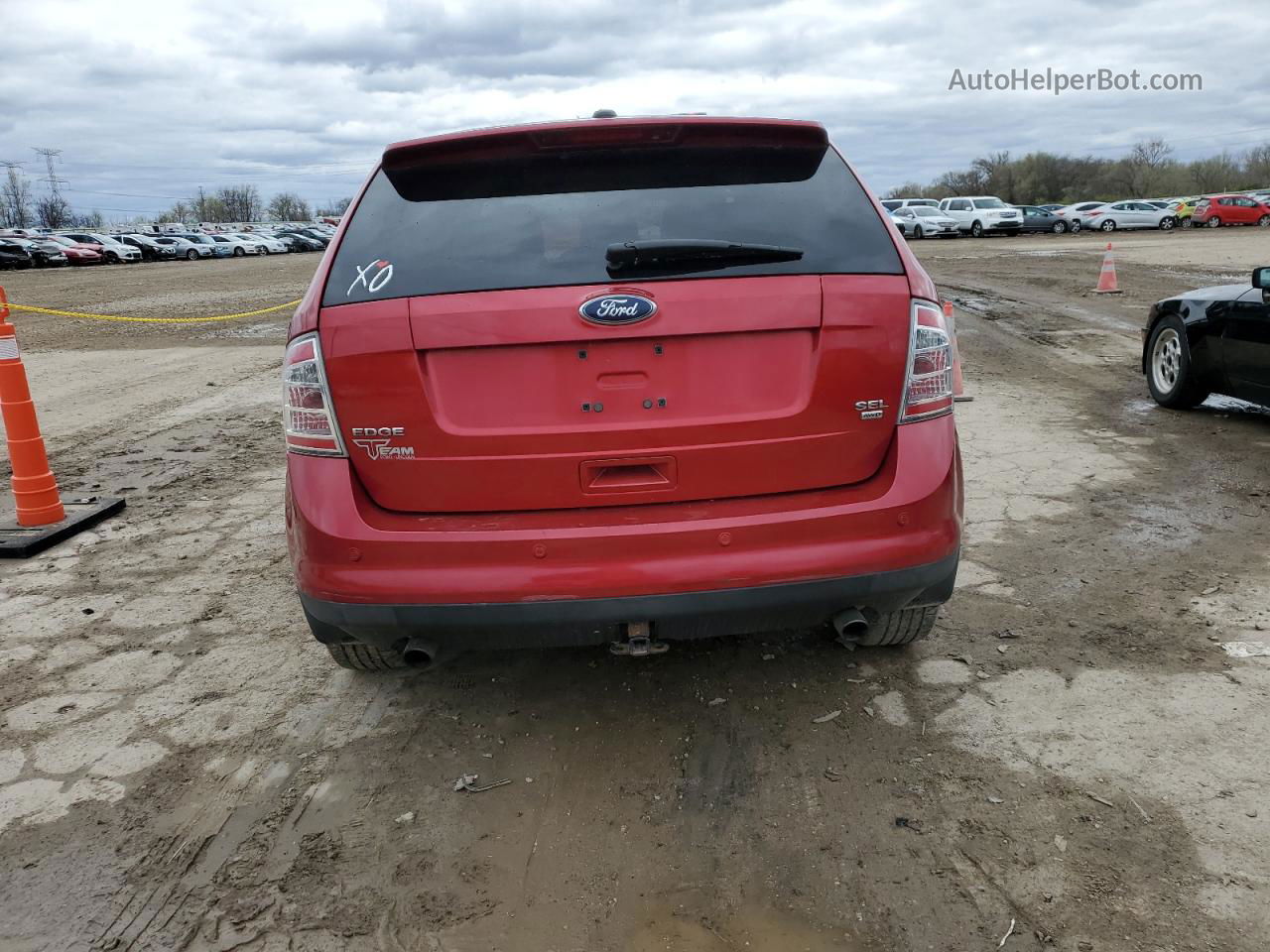 2010 Ford Edge Sel Red vin: 2FMDK4JC5ABA89118