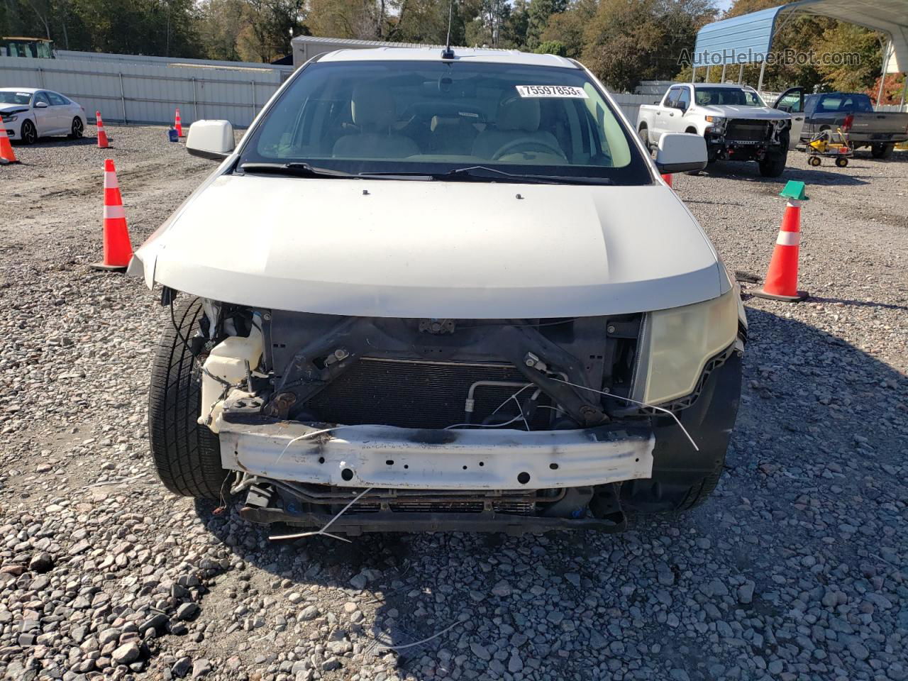 2010 Ford Edge Sel White vin: 2FMDK4JC5ABB07729