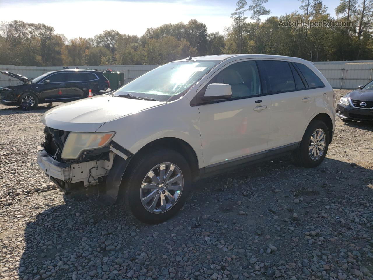 2010 Ford Edge Sel White vin: 2FMDK4JC5ABB07729