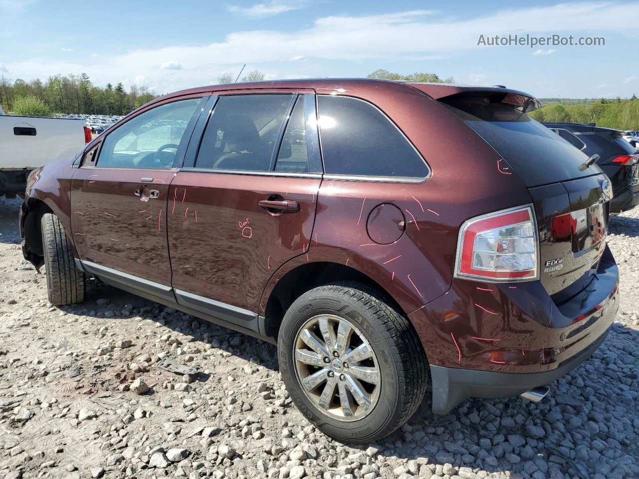 2010 Ford Edge Sel Burgundy vin: 2FMDK4JC5ABB32985