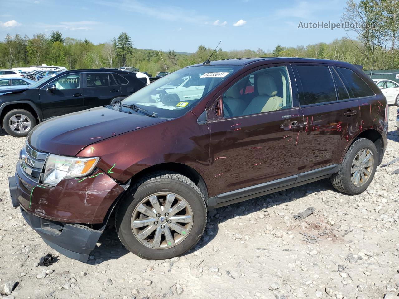 2010 Ford Edge Sel Бордовый vin: 2FMDK4JC5ABB32985