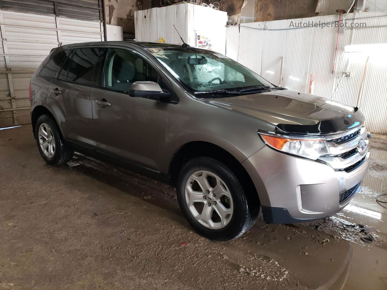 2014 Ford Edge Sel Gray vin: 2FMDK4JC5EBA35341