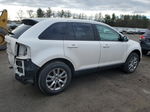 2014 Ford Edge Sel White vin: 2FMDK4JC5EBB26884