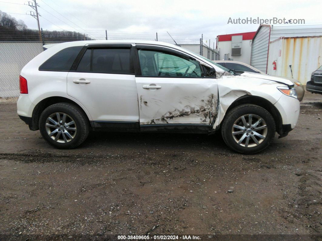 2014 Ford Edge Sel White vin: 2FMDK4JC5EBB28845