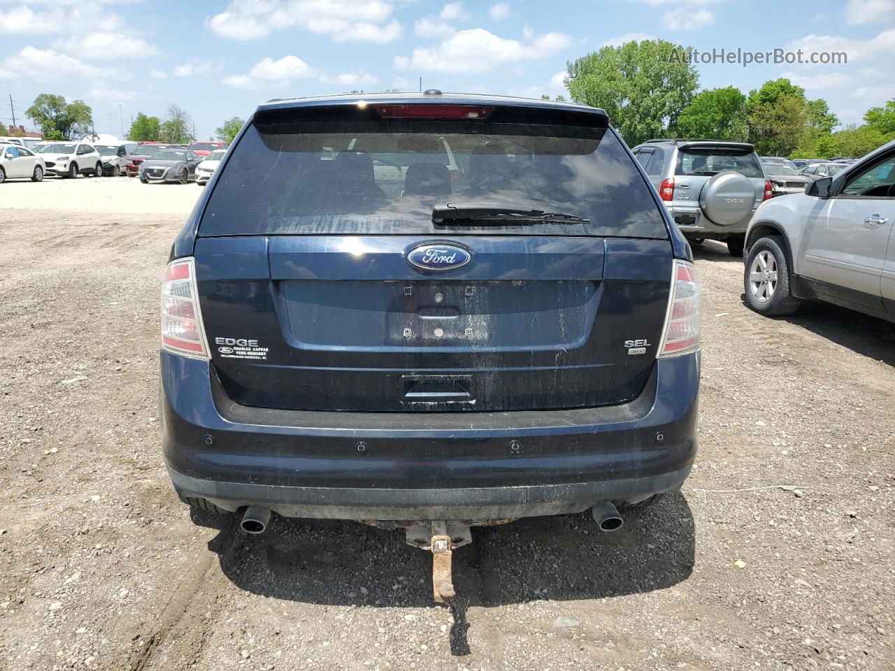 2010 Ford Edge Sel Черный vin: 2FMDK4JC6ABA66740