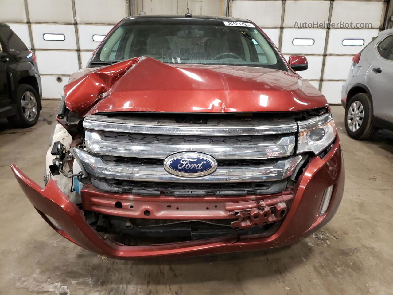 2014 Ford Edge Sel Red vin: 2FMDK4JC6EBA16796