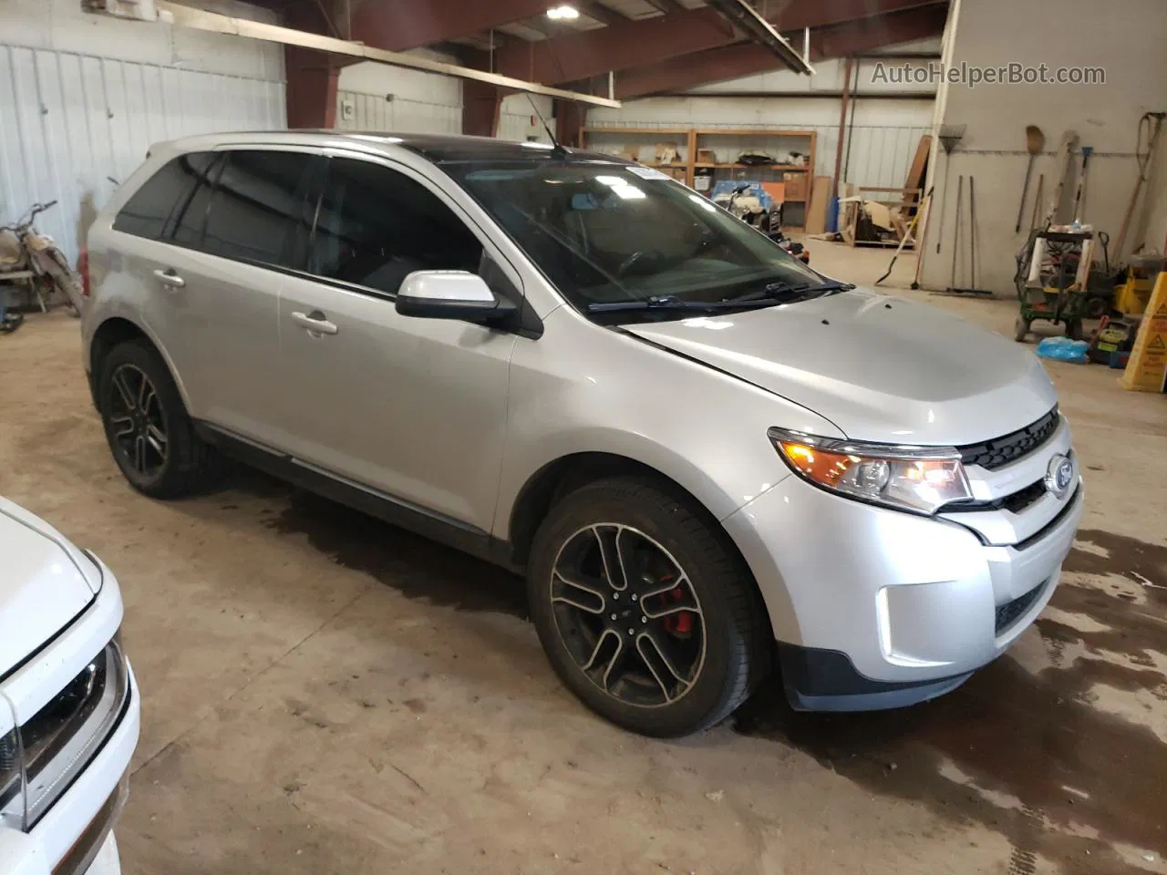 2014 Ford Edge Sel Silver vin: 2FMDK4JC6EBA76268