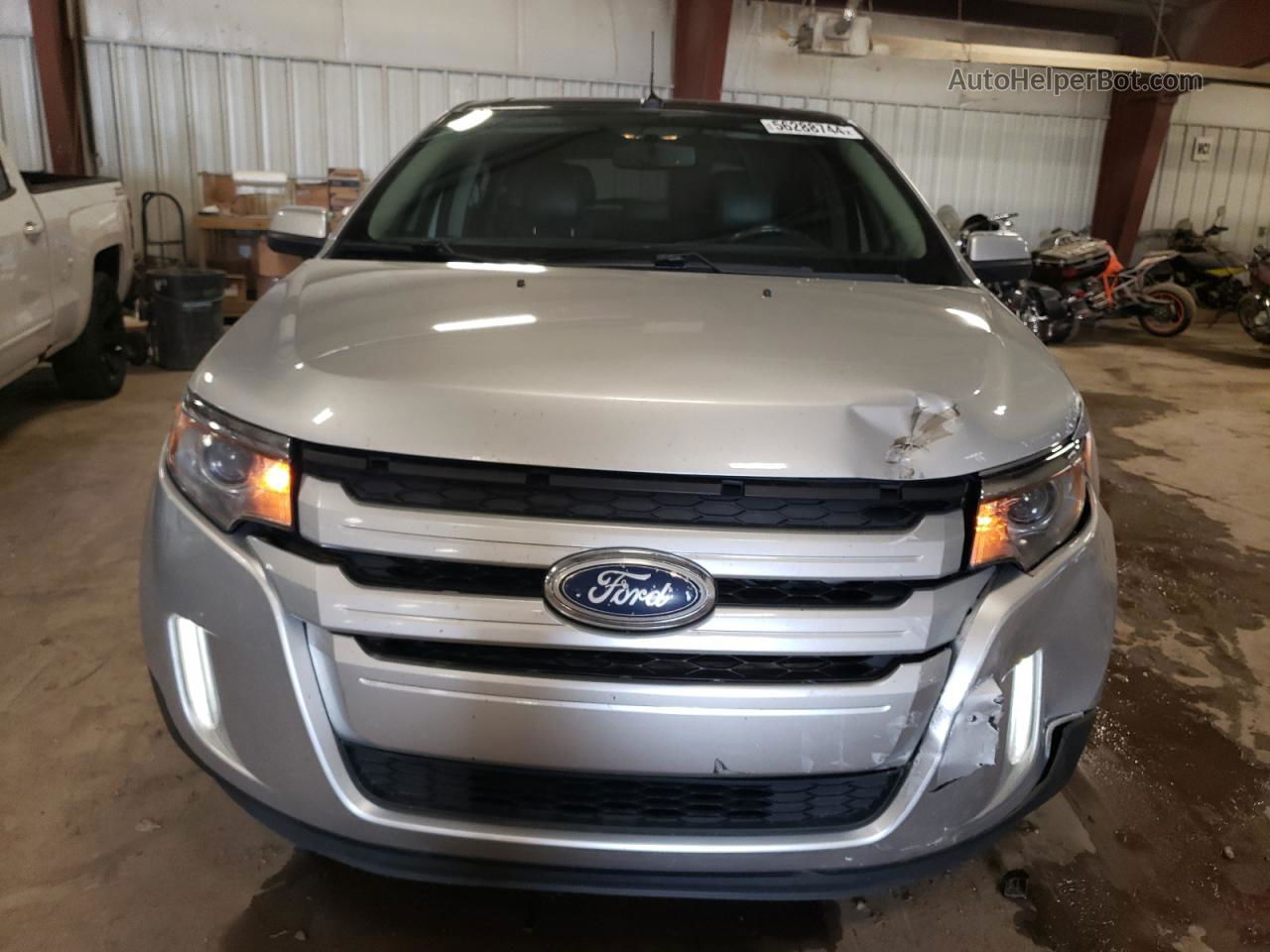 2014 Ford Edge Sel Silver vin: 2FMDK4JC6EBA76268