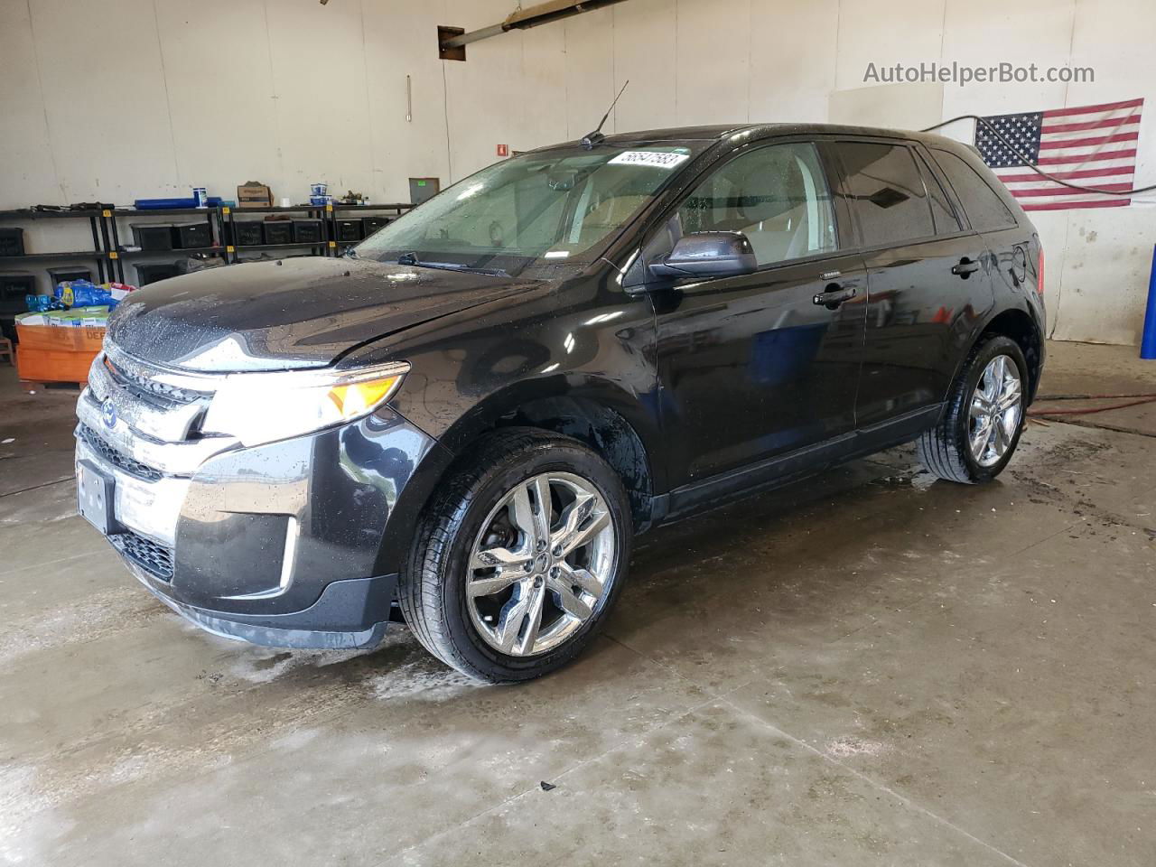 2014 Ford Edge Sel Black vin: 2FMDK4JC6EBB14095