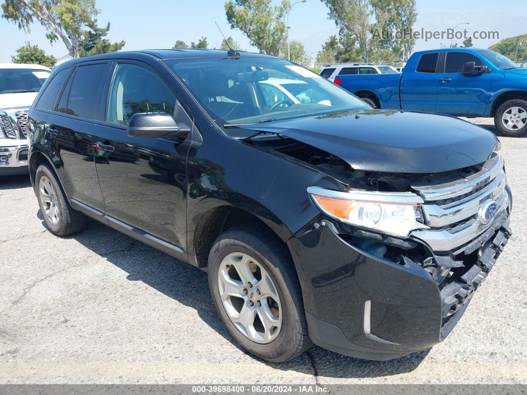 2014 Ford Edge Sel Black vin: 2FMDK4JC6EBB21645