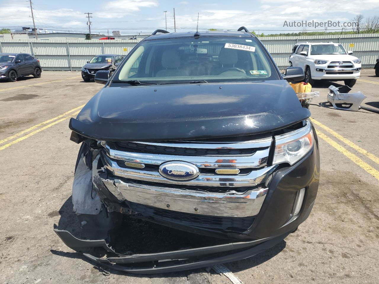 2014 Ford Edge Sel Черный vin: 2FMDK4JC6EBB82672