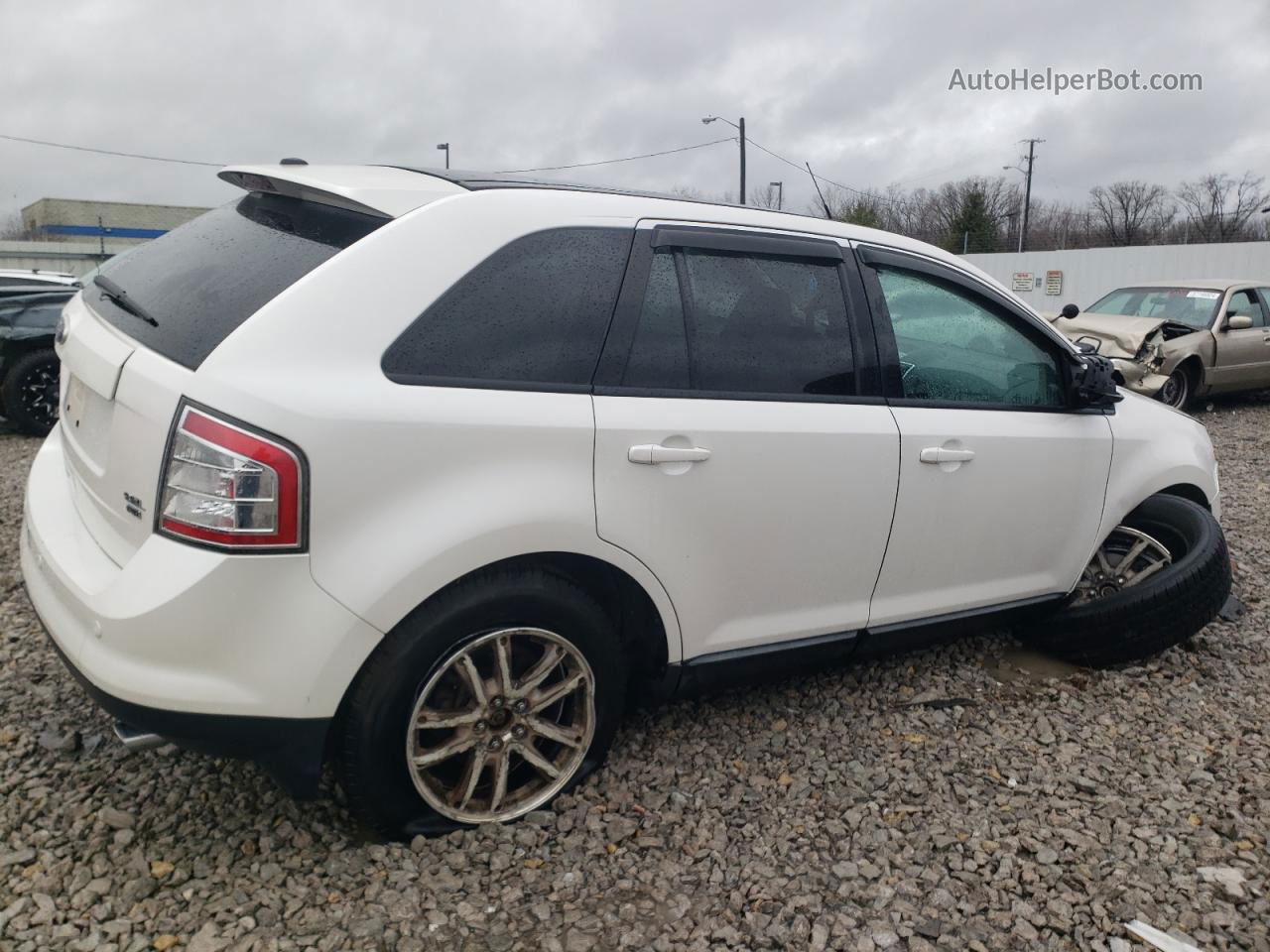 2010 Ford Edge Sel White vin: 2FMDK4JC7ABB67544