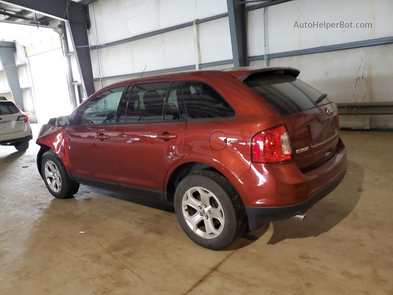 2014 Ford Edge Sel Burgundy vin: 2FMDK4JC7EBB40074