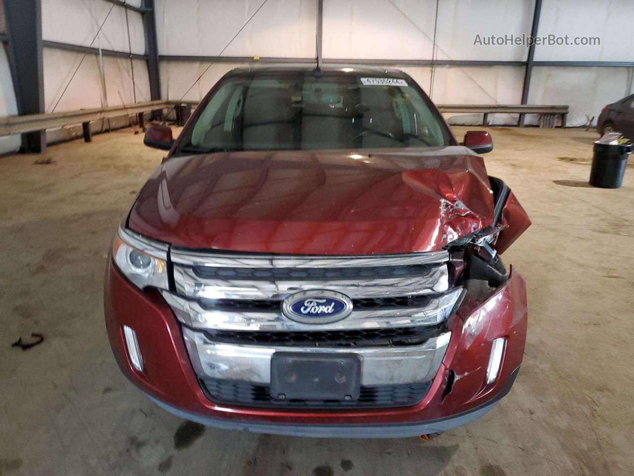 2014 Ford Edge Sel Burgundy vin: 2FMDK4JC7EBB40074