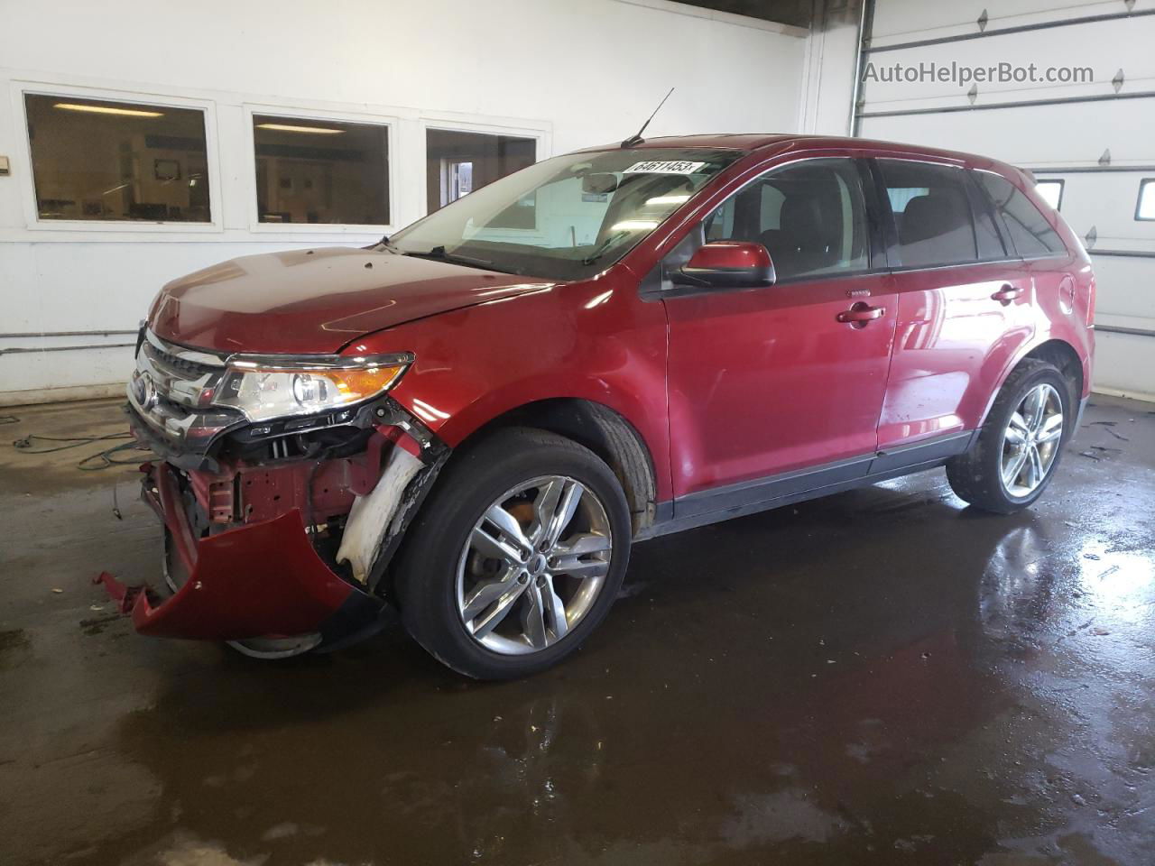 2014 Ford Edge Sel Red vin: 2FMDK4JC7EBB74662