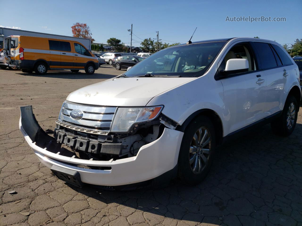 2010 Ford Edge Sel White vin: 2FMDK4JC8ABB50204