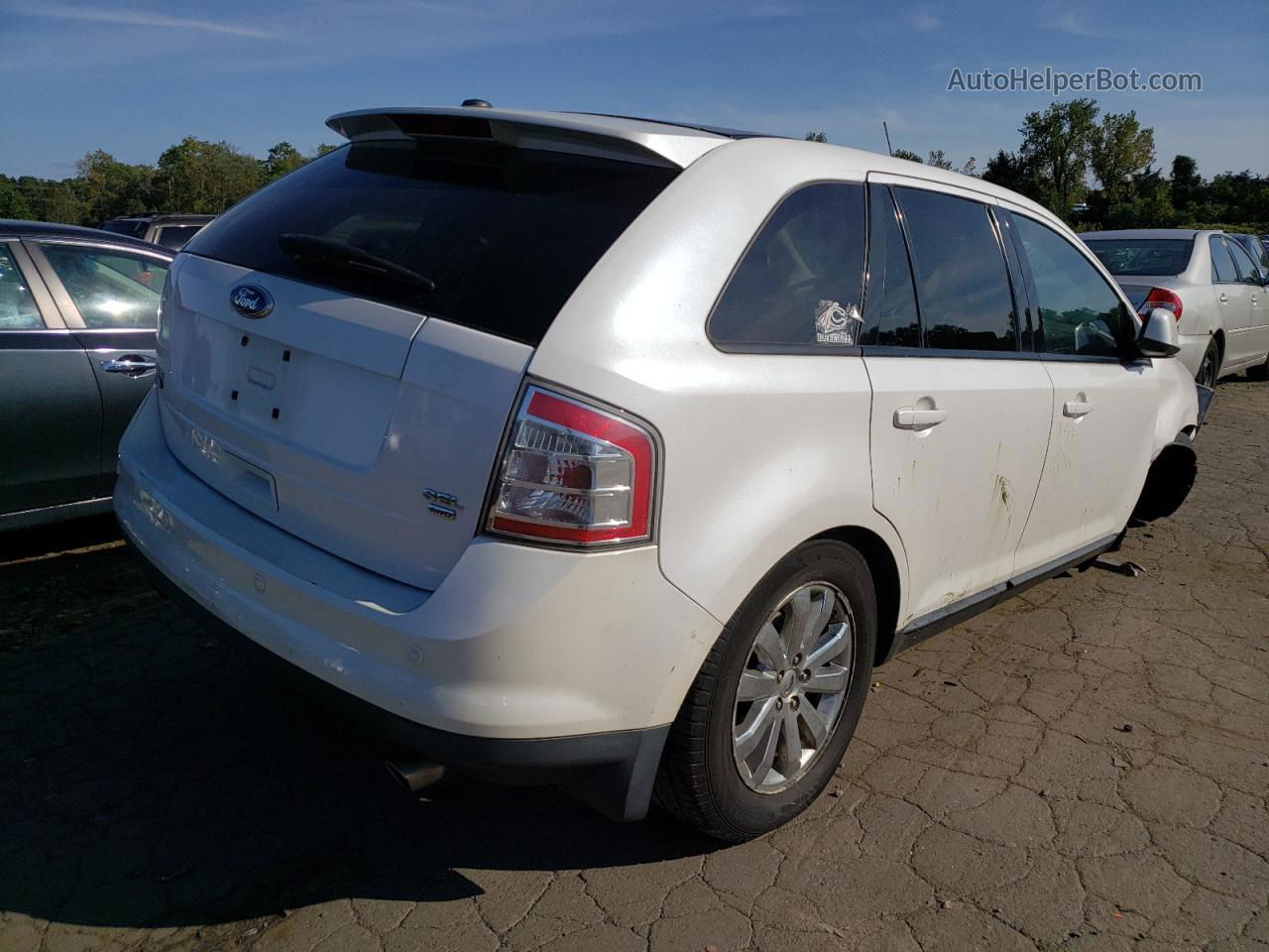 2010 Ford Edge Sel White vin: 2FMDK4JC8ABB50204