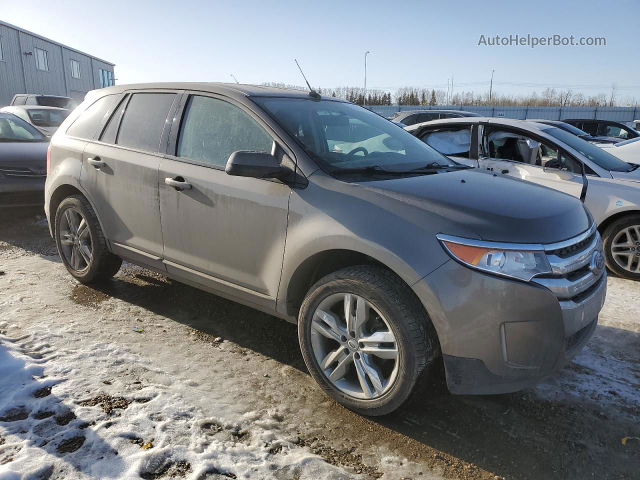 2014 Ford Edge Sel Gray vin: 2FMDK4JC8EBB14647