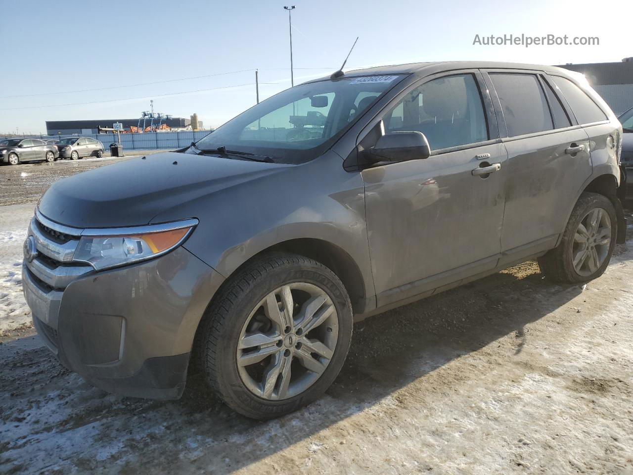 2014 Ford Edge Sel Gray vin: 2FMDK4JC8EBB14647