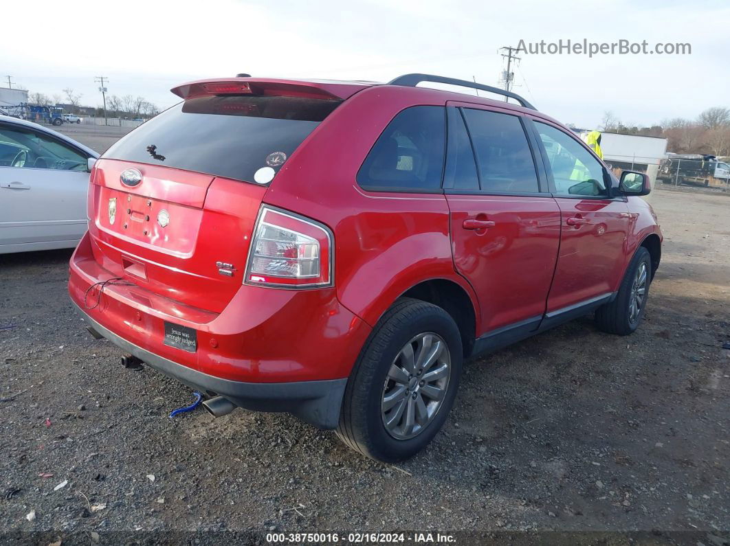 2010 Ford Edge Sel Red vin: 2FMDK4JC9ABA61399