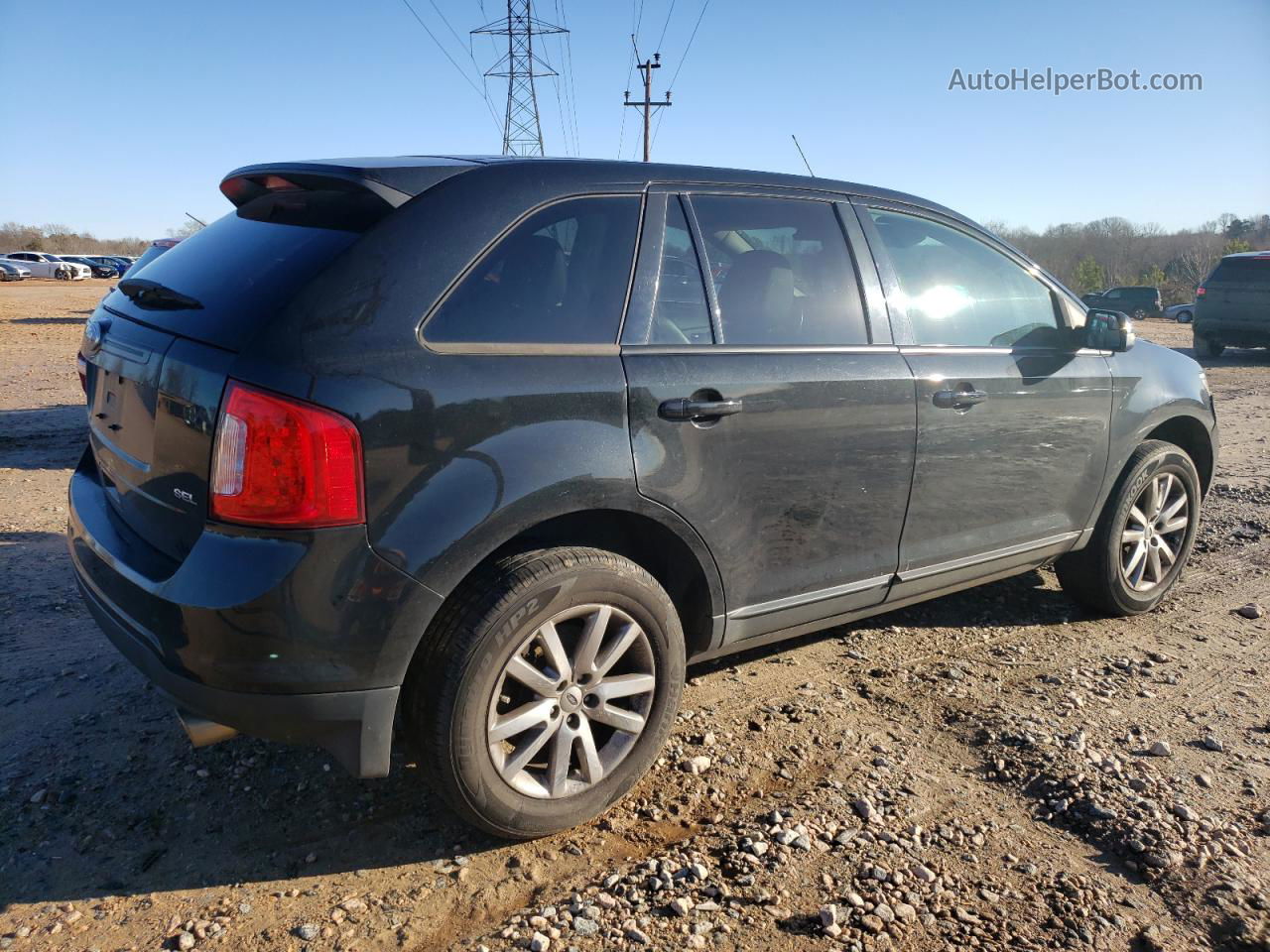 2014 Ford Edge Sel Black vin: 2FMDK4JC9EBA22429