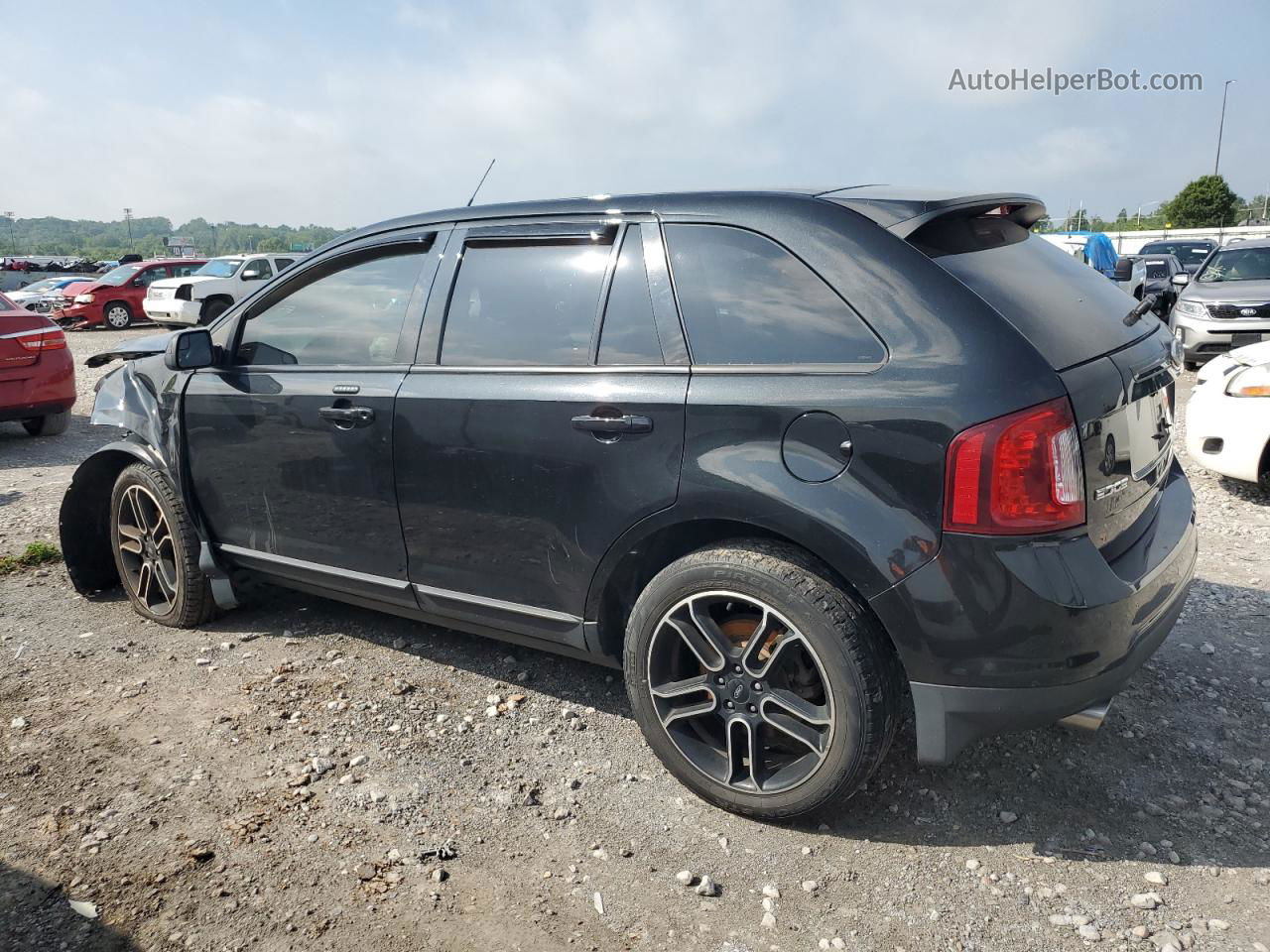 2014 Ford Edge Sel Black vin: 2FMDK4JC9EBA51896