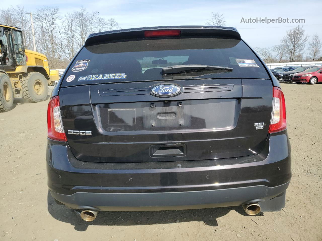 2014 Ford Edge Sel Black vin: 2FMDK4JCXEBA36436