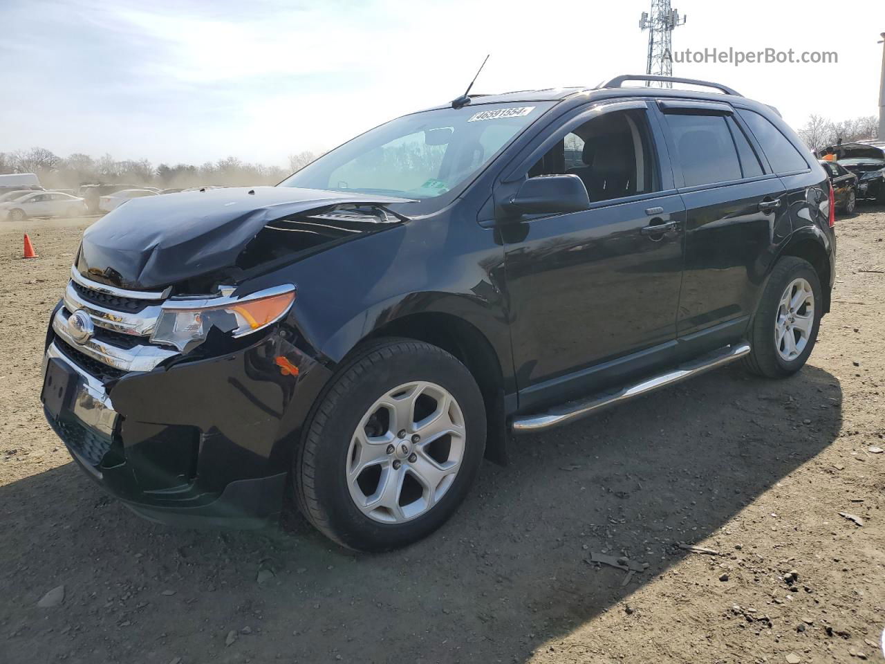 2014 Ford Edge Sel Black vin: 2FMDK4JCXEBA36436