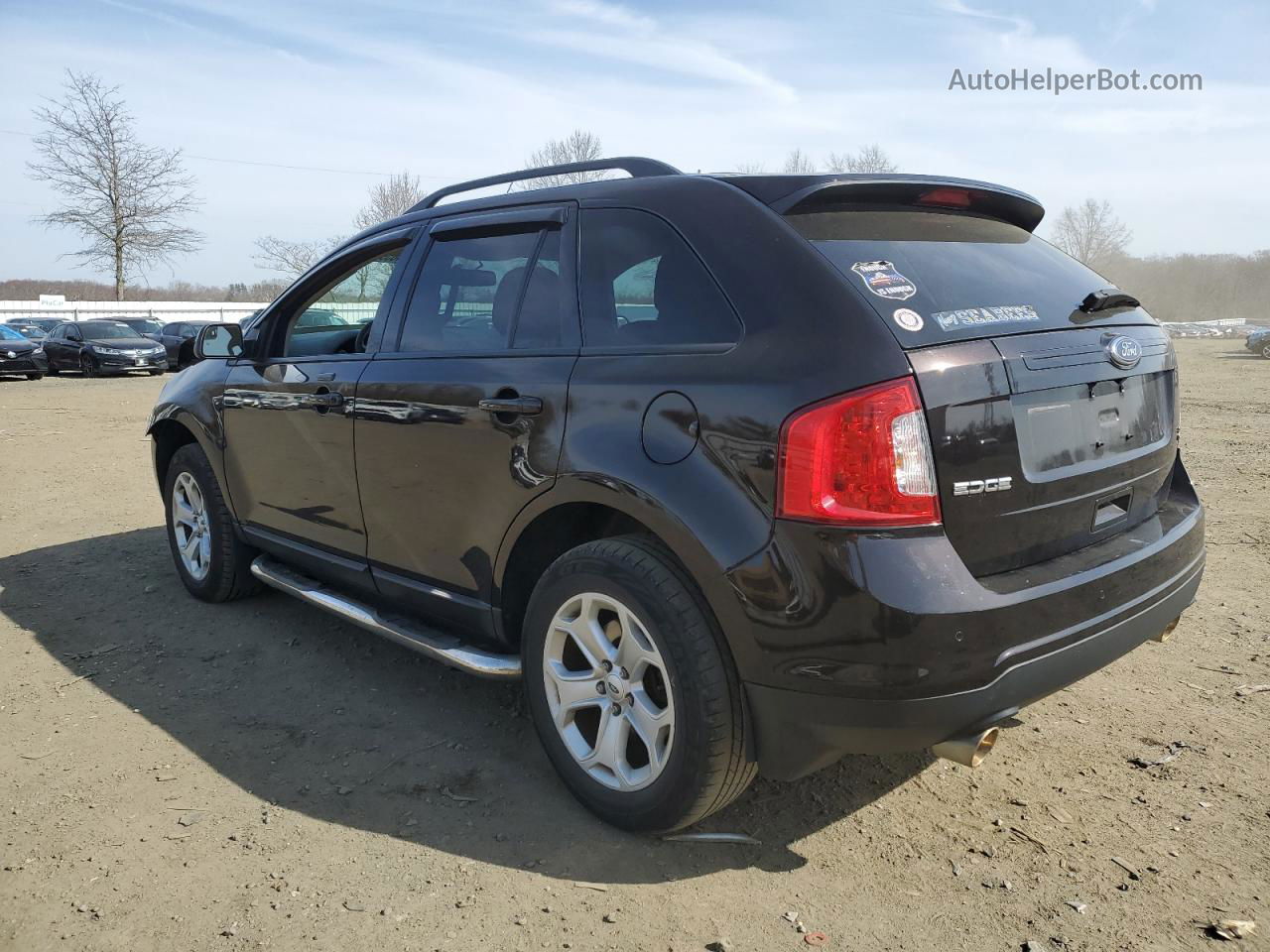 2014 Ford Edge Sel Black vin: 2FMDK4JCXEBA36436