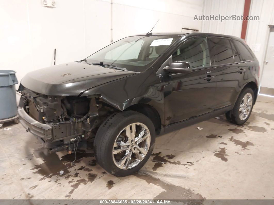 2014 Ford Edge Sel Black vin: 2FMDK4JCXEBA45346