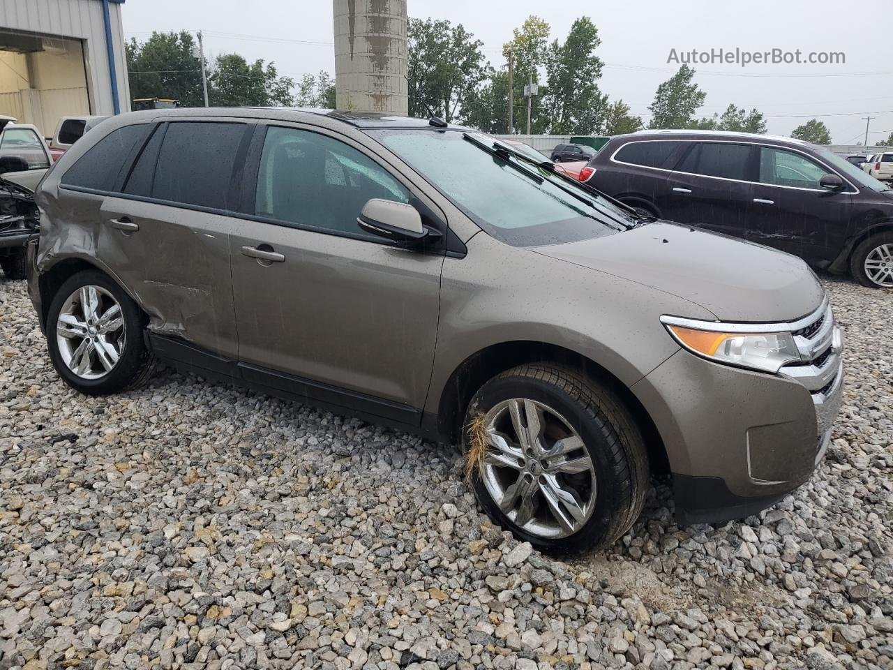 2014 Ford Edge Sel Tan vin: 2FMDK4JCXEBA49882