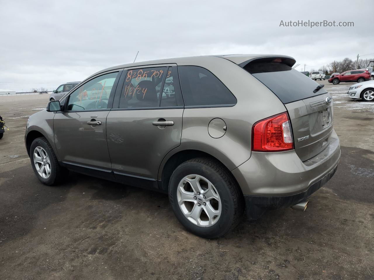 2014 Ford Edge Sel Gray vin: 2FMDK4JCXEBA81134